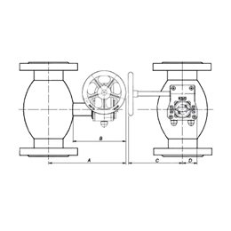 Кран шаровой стальной Energy Ду 250 Ру16 фл полнопроходной с редуктором LD КШ.Ц.Ф.Р.Energy.250.016.П/П.03