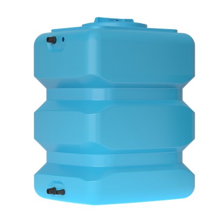 Бак для воды ATP-500 (синий) с поплавком Акватек