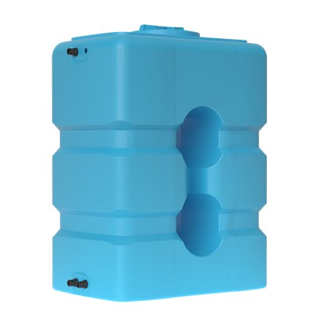 Бак для воды ATP-800 (синий) с поплавком Акватек