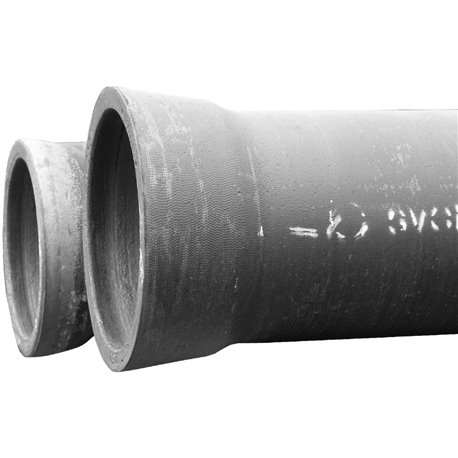 Труба чугунная ВЧШГ Тайтон Ду 100 нап L6м раструбная с ЦПП б/к с наружным лаковым покрытием Свободный Сокол